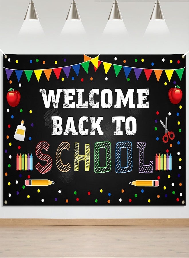 موكسيكا خلفية موتشيكا للعودة إلى المدرسة، خلفيات تصوير اليوم الأول من المدرسة، قلم رصاص لليوم الأول من رياض الأطفال، لافتة زينة حفلة العودة إلى المدرسة - Image 4